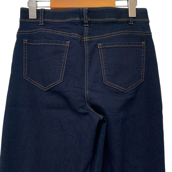 Alia Jeans Womens Size 8 Blue Straight Leg Elastic Waist Pull On Stretch New - Picture 4 of 6